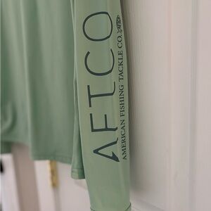 AFTCO Performance Long Sleeve Shirt in light green